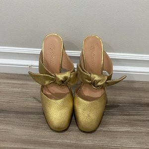 Gold Madewell Heels